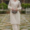 White Kurta Pant Set for Women