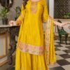 yellow sharara suit for women