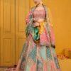 Multicolor Embroidered Designer Lehenga