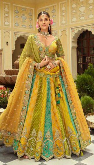 Yellow & Green Designer Lehenga