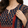 Ajrakh Print Cotton Kurta Set with Dupatta