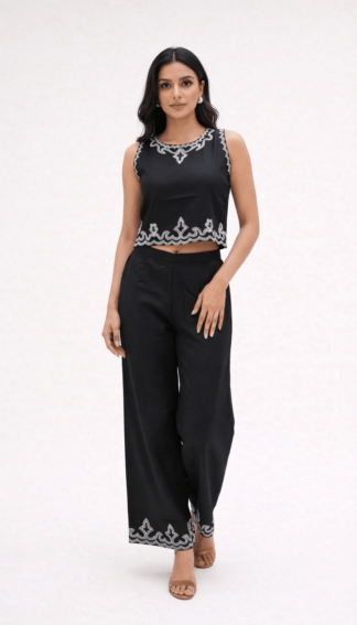 Noir Grace Sleeveless Co-ord Set