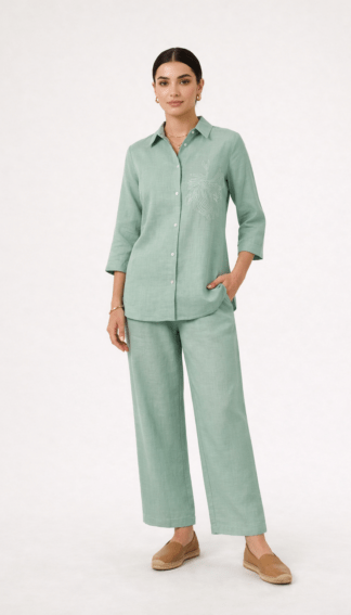 Pista Elegance Embroidered Co-ord Set