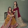 Paalika Vol 3 ajrakh print saree with contrast blouse