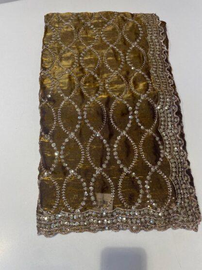 Dark Olive fendy silk saree