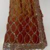 Fendy silk saree with sequin chain embroidery