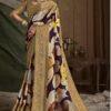 Jisha by Joh Rivaaj digital print silk saree catalog featuring 9 designs with zari border
