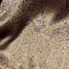 Wine tissue silk saree with gold floral embroidered pallu and border