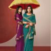 Riviera-29 wholesale saree catalog by Subhash Sarees showing 12 chiffon saree colors with zari border